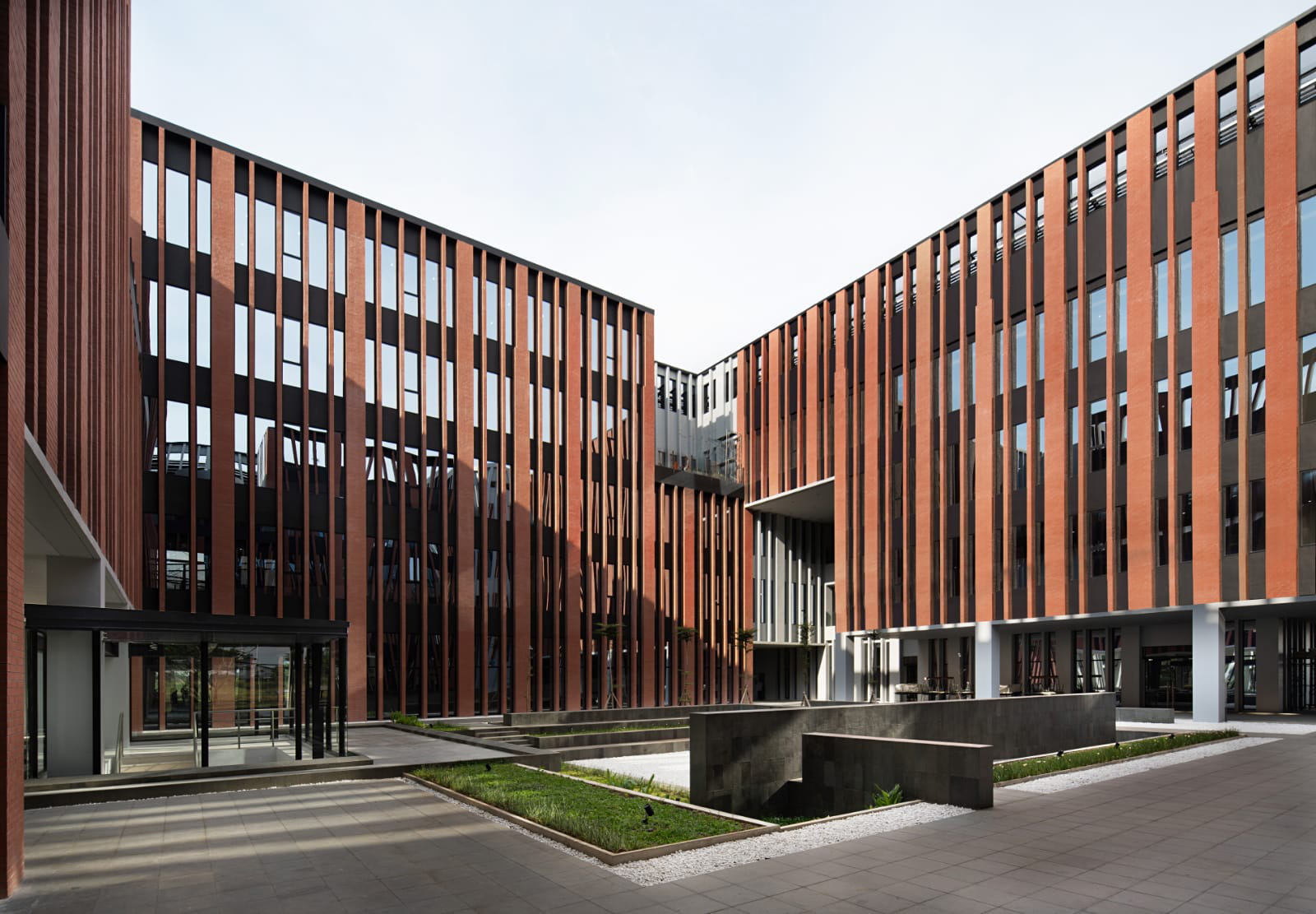 eCovering white building application